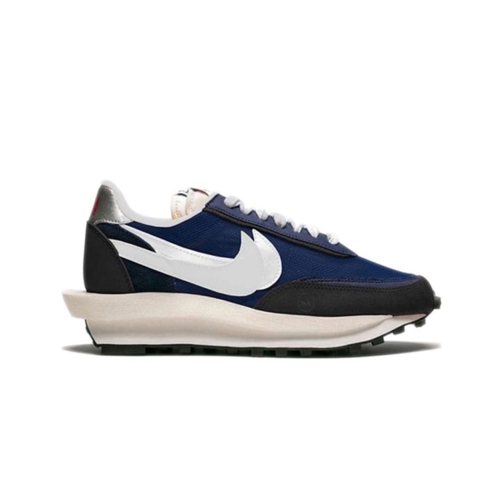 Sacai x Fragment Design x Nike Lvd Waffle Daybreak Grid Navy Blue Black