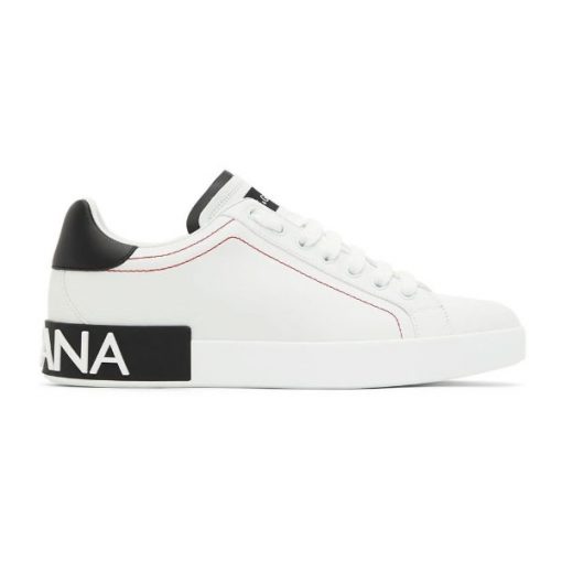 DOLCE & GABBANA WHITE PORTOFINO SNEAKERS – DG034