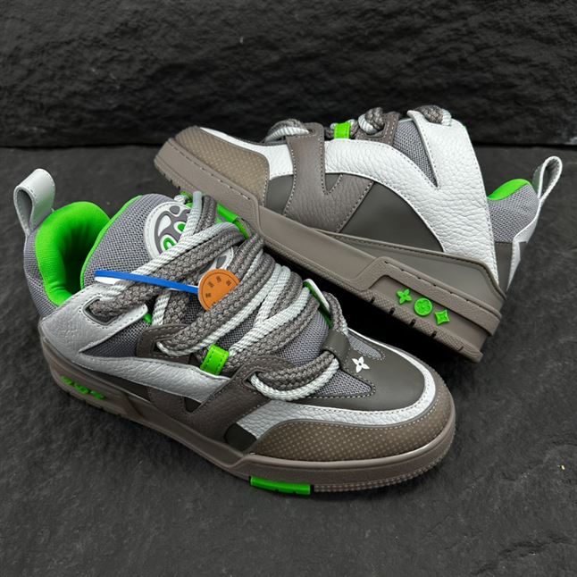 LOUIS VUITTON LV SKATE SNEAKER GREY GREEN – LVS168