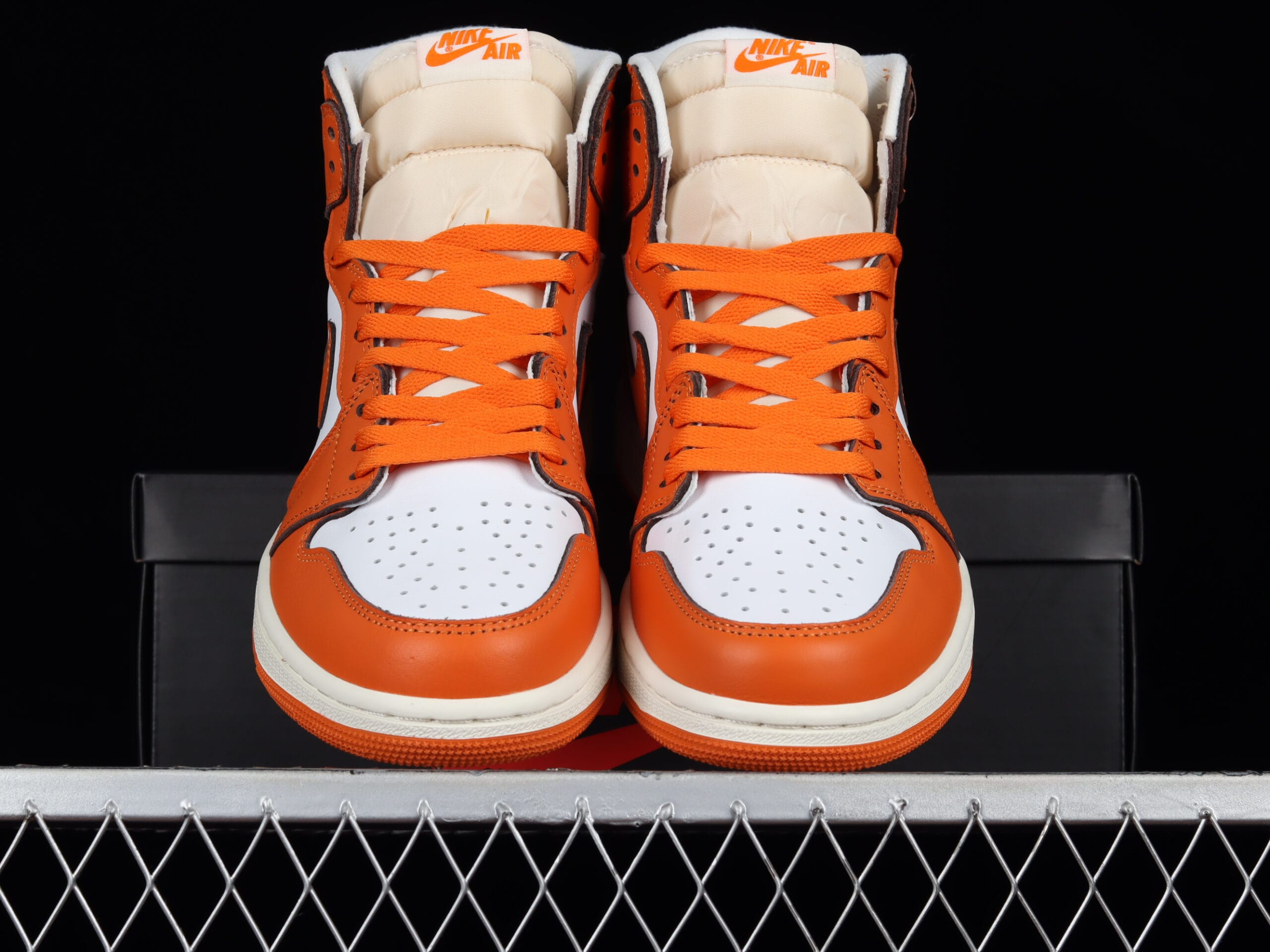 Air Jordan 1 High “Starfish”, White/Orange Red