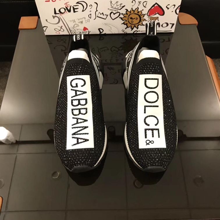 DOLCE & GABBANA SORRENTO SNEAKERS WITH CRYSTALS – DG029