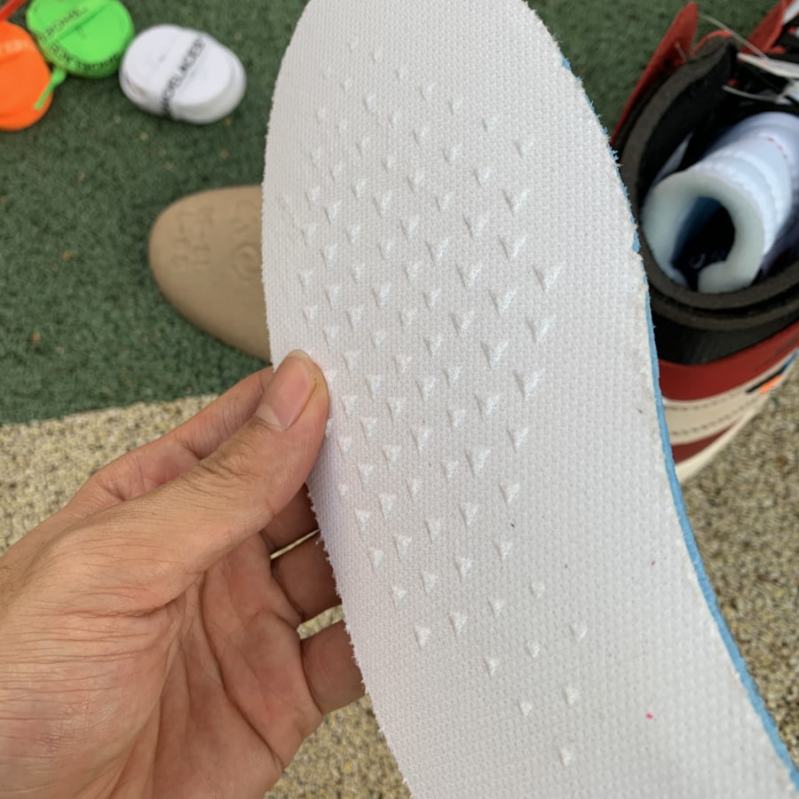 OFF WHITE Air Jordan 1 Chicago Red Extended Size