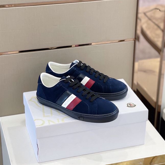 MONCLER NAVY SUEDE NEW MONACO SNEAKERS – MCS010