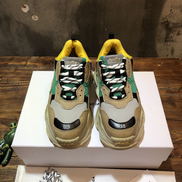 BALENCIAGA TRIPLE S TRAINER YELLOW GREEN – BLA029