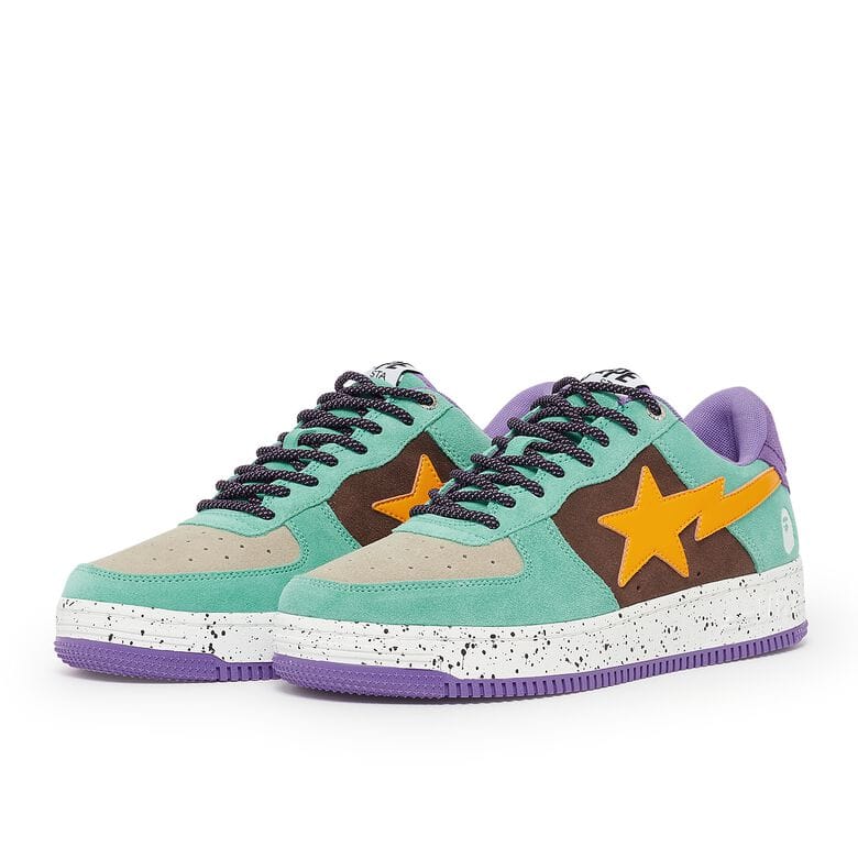 A Bathing Ape Bape Sta Low Purple Yellow