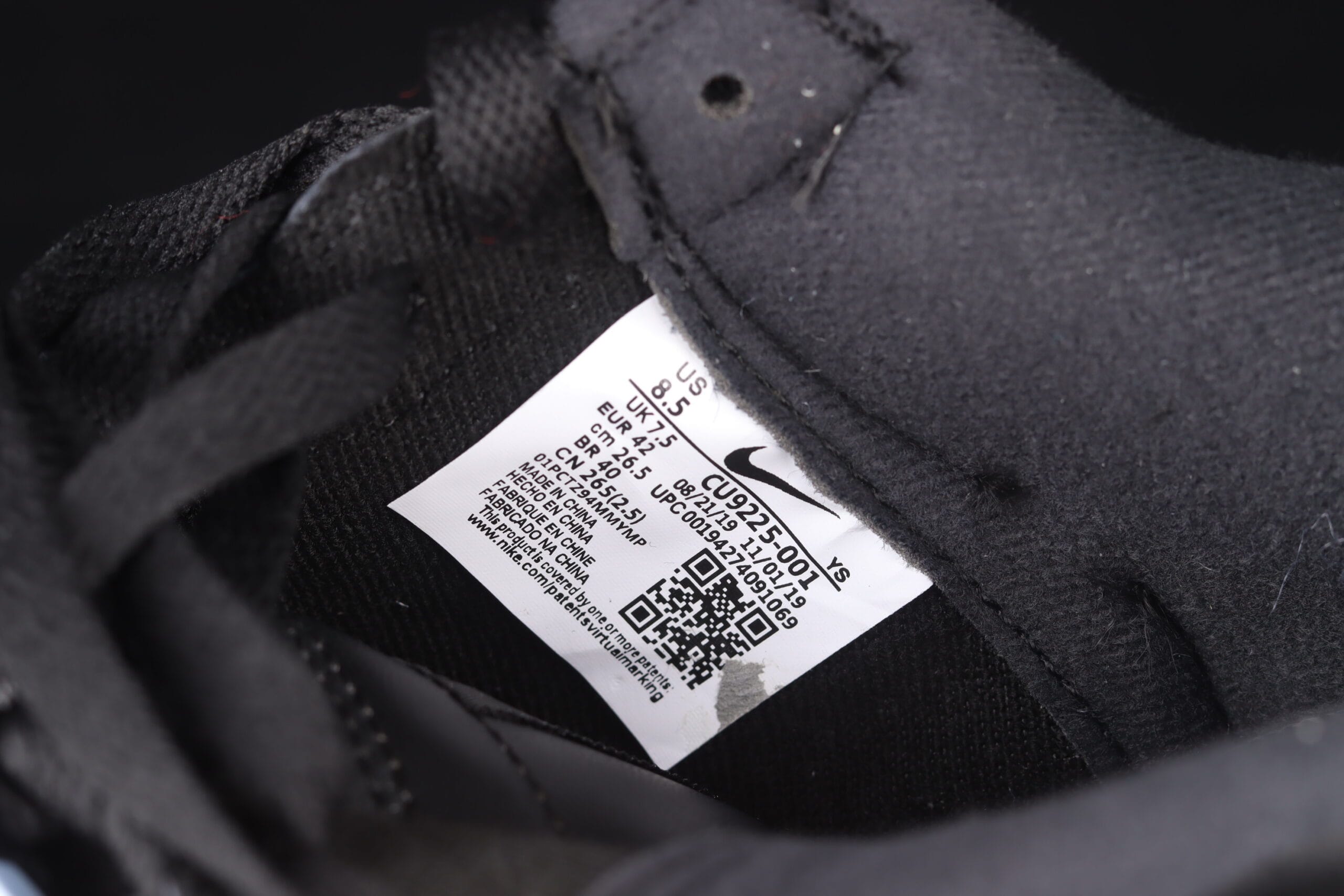 Nike Air Force 1 Low Supreme Black