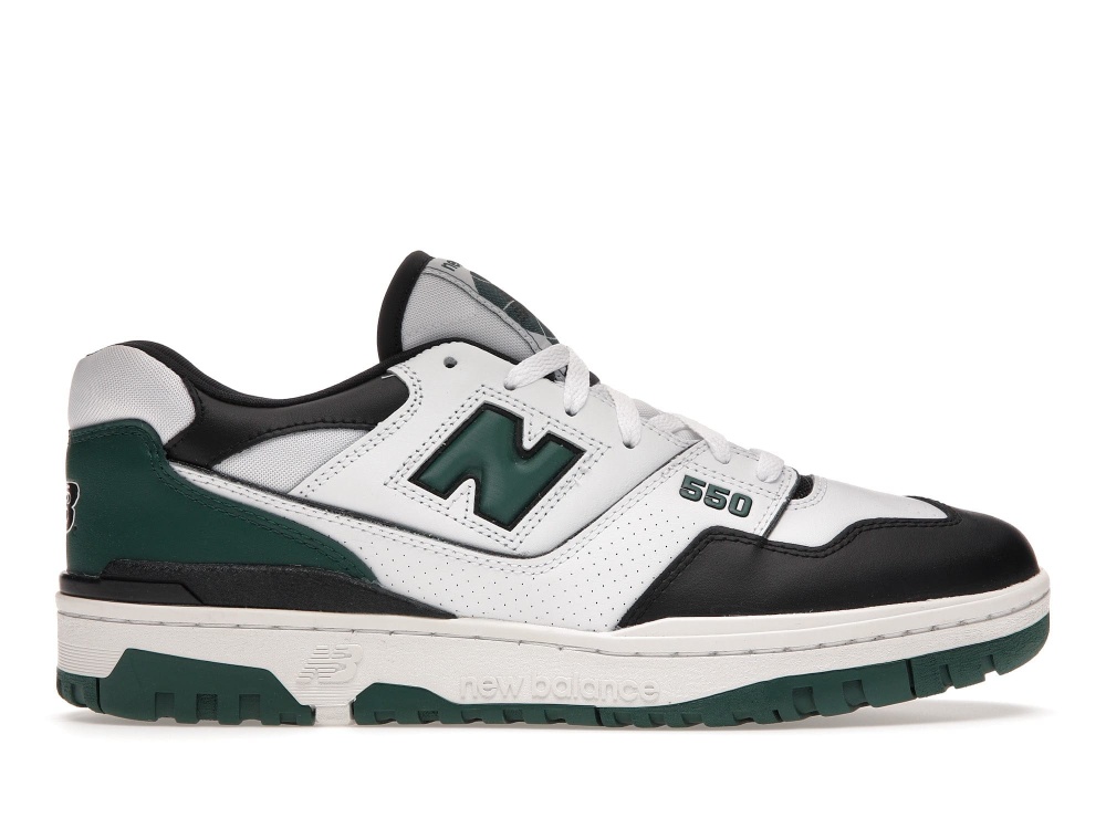 New Balance 550, White Green Black