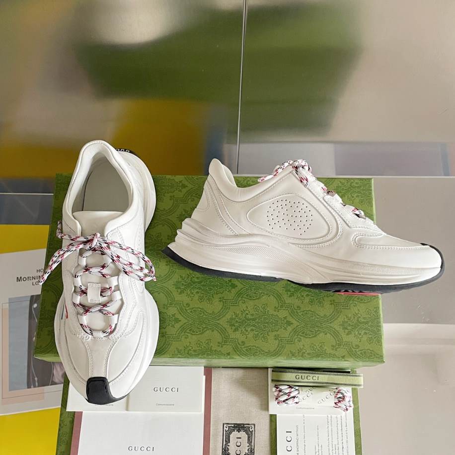 Gucci Run Trainers White Leather Sneakers – GCC205