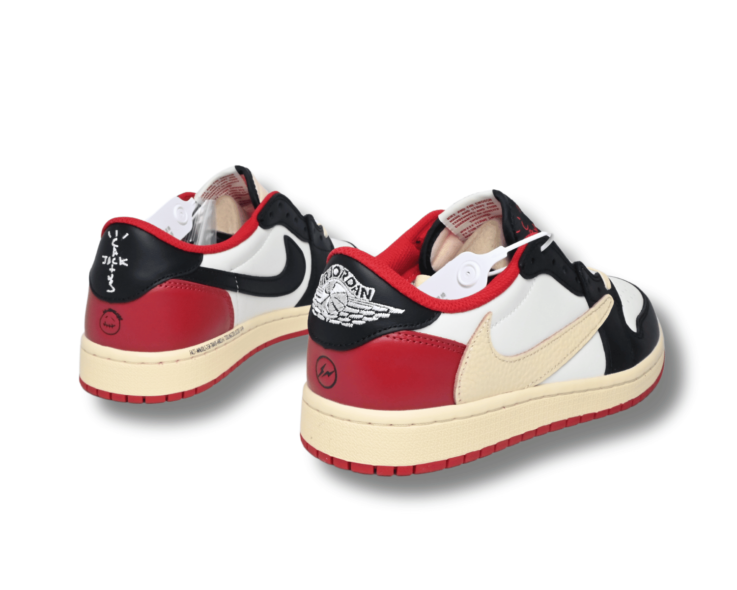 Fragment x Travis Scott x Air Jordan 1 TS White Black University Red