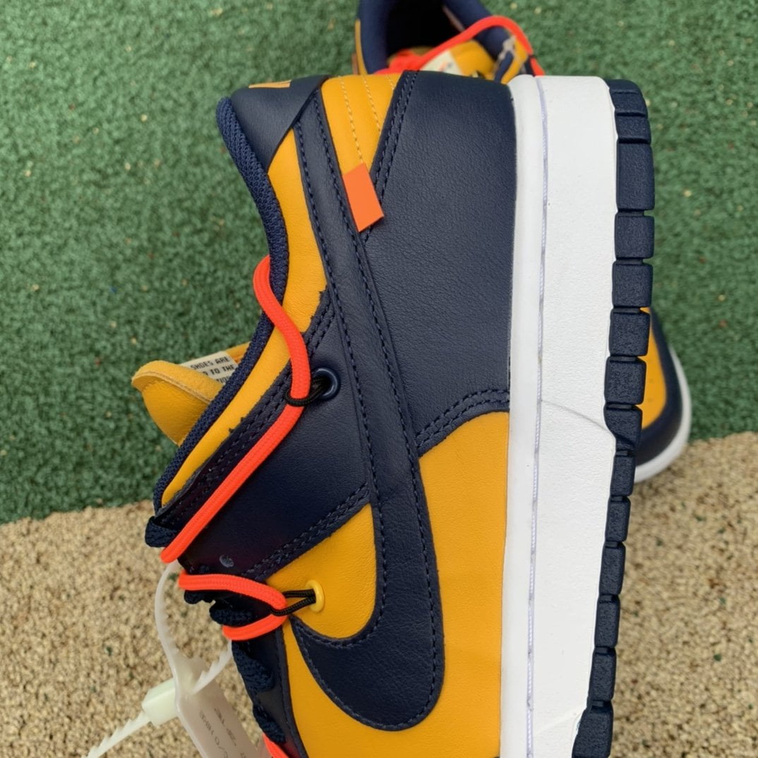 Nike Dunk Low Off-White University Gold Midnight Navy