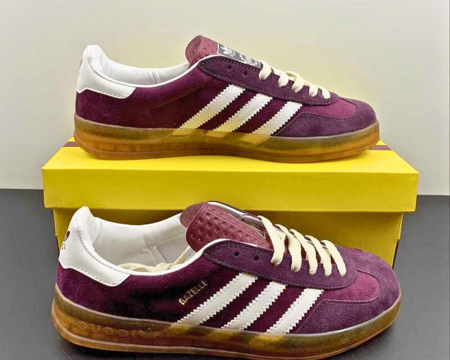 Adidas Gazelle Burgundy Velvet