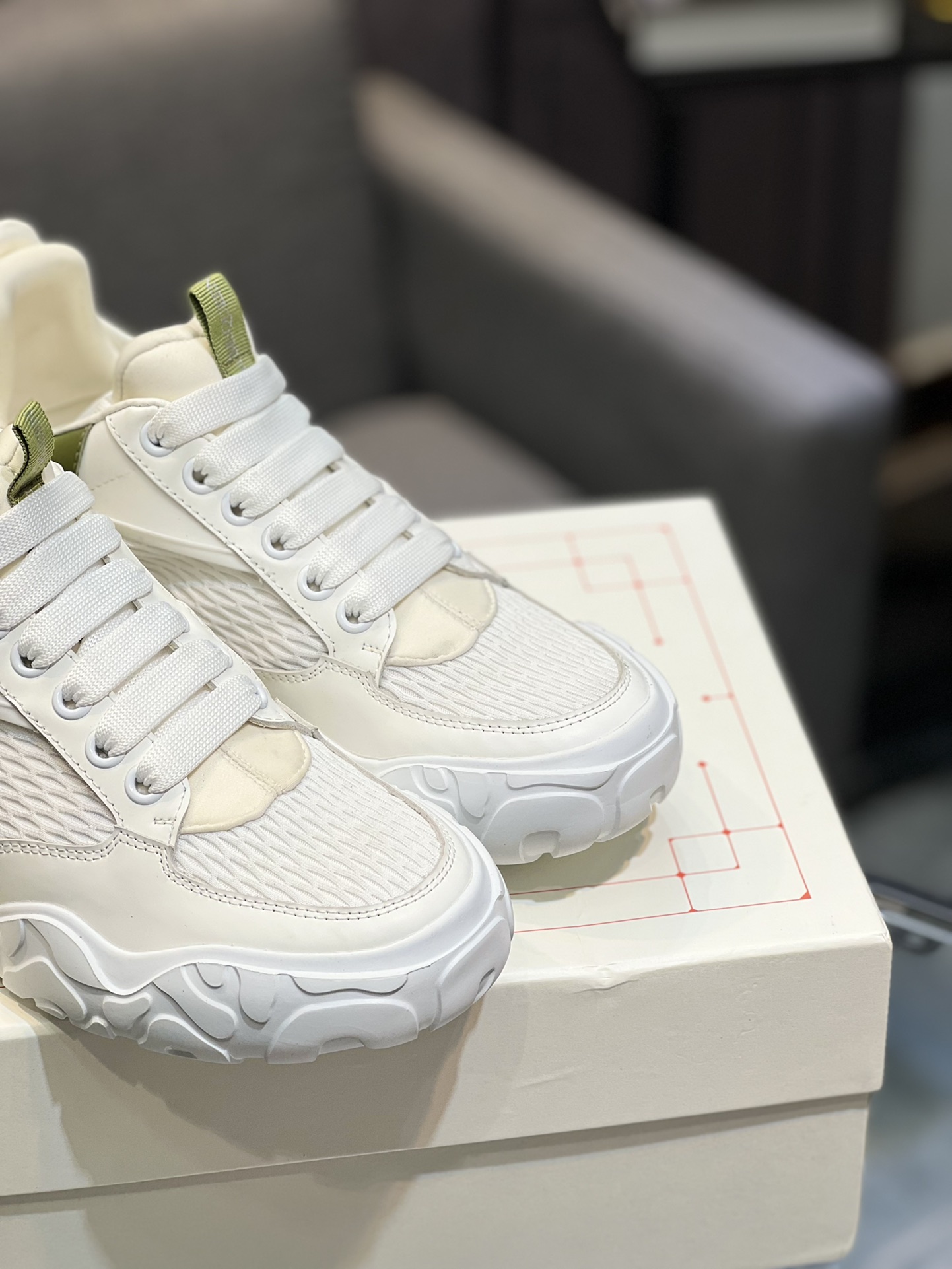 Alexander McQueen's latest wide-type sneakers