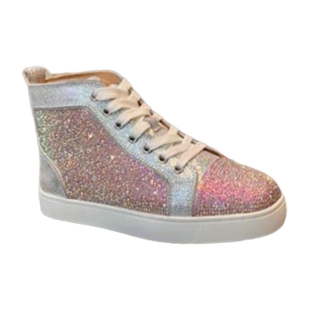 Christian Louboutin Low Top Pink Silver Sneaker – CLS051