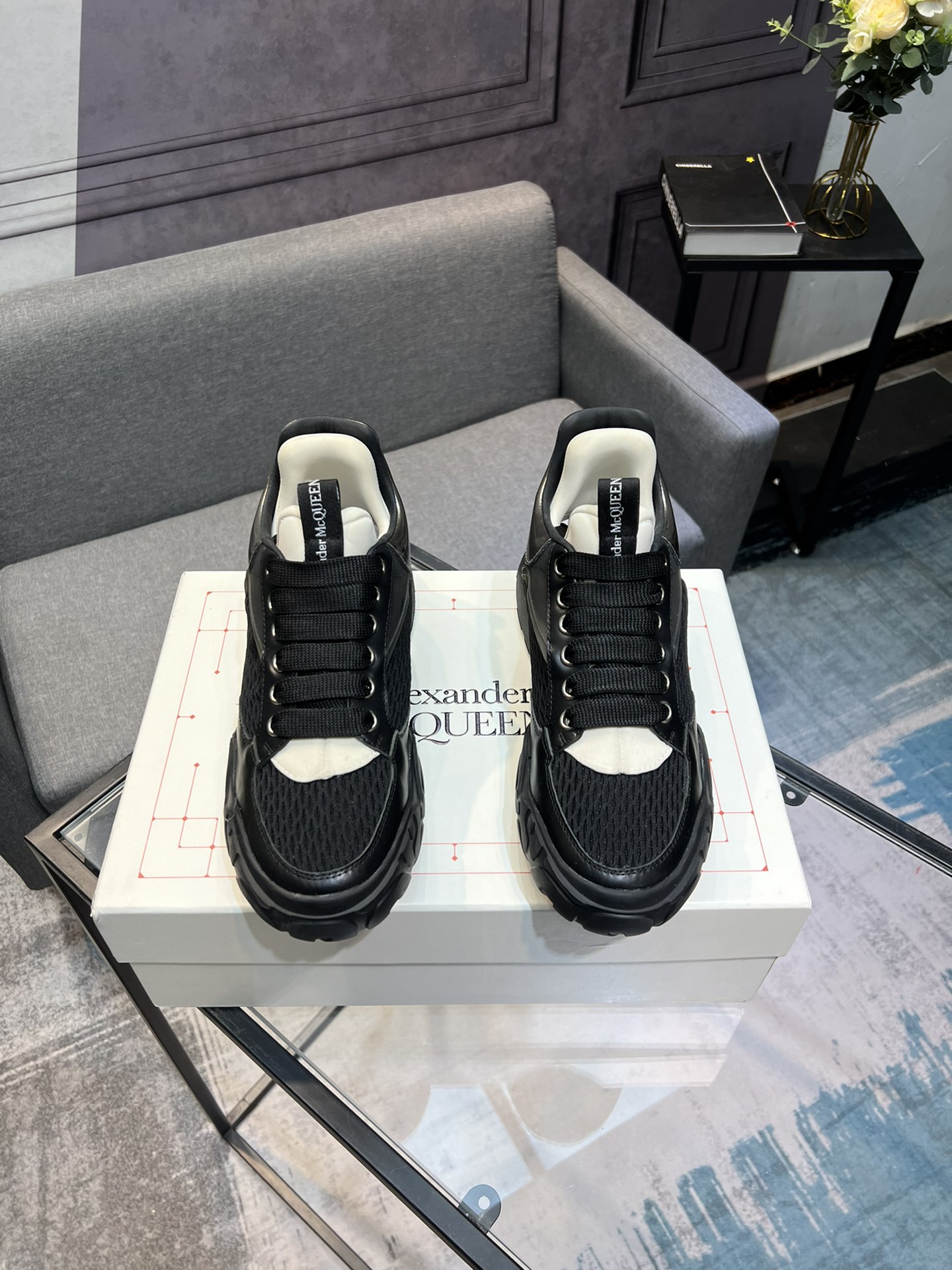 Alexander McQueen's latest wide-type sneakers
