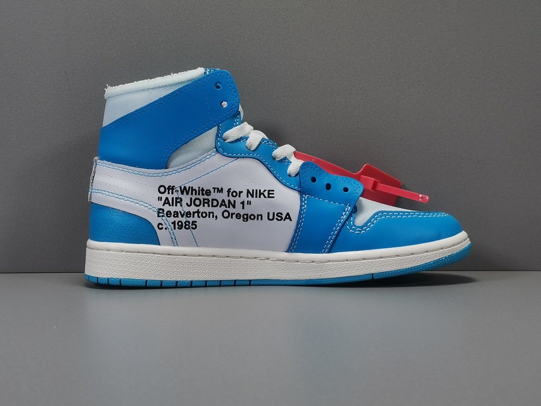 Air Jordan 1 Retro High Off-White University Blue Extended Size