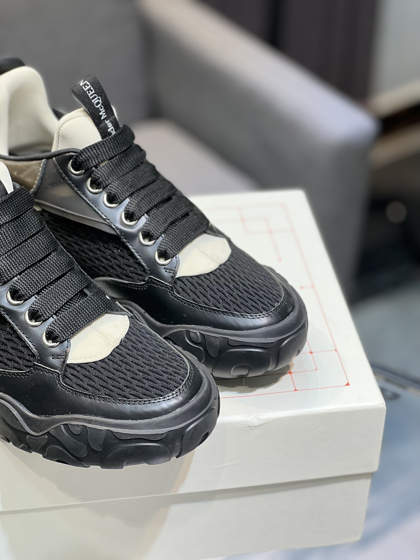 Alexander McQueen's latest wide-type sneakers