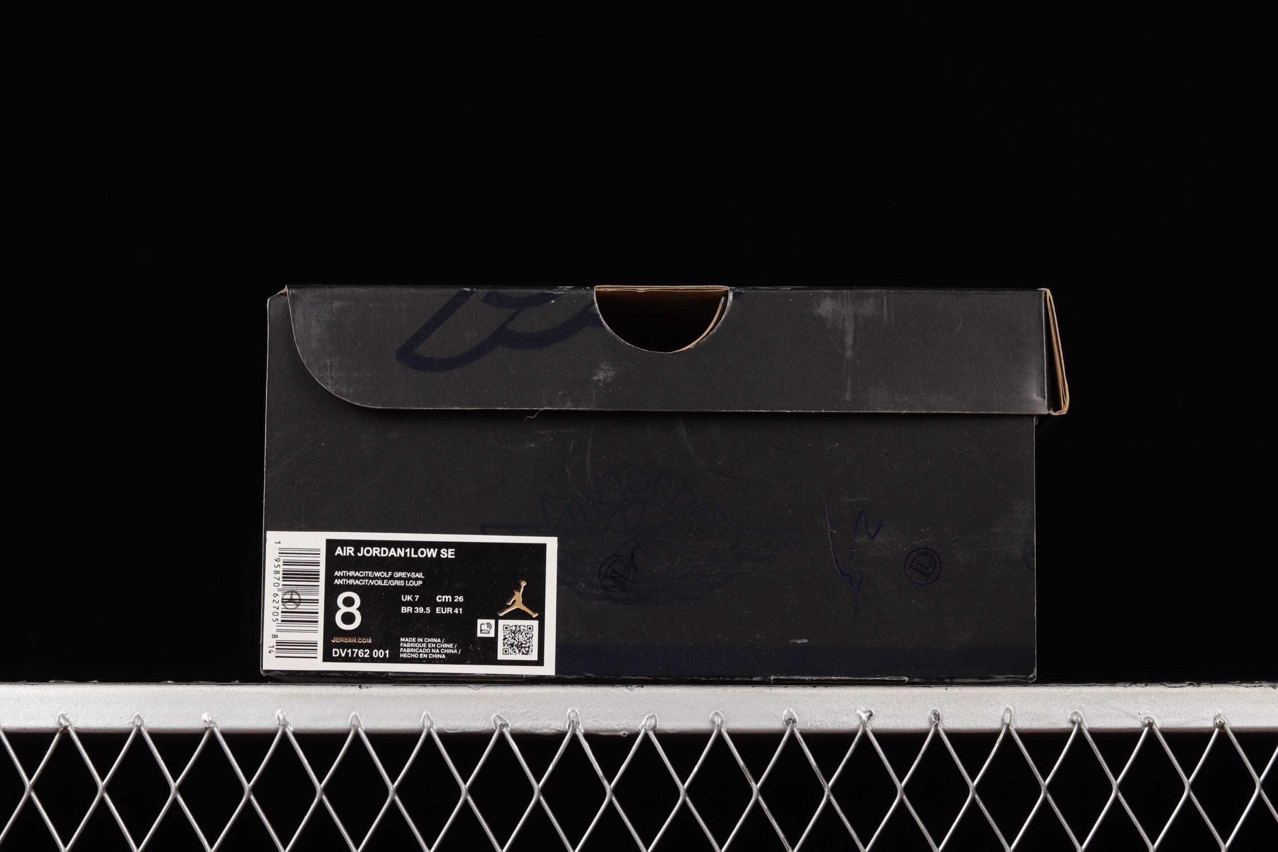 Air Jordan 1 Low Beaded Swoosh Grey Sail