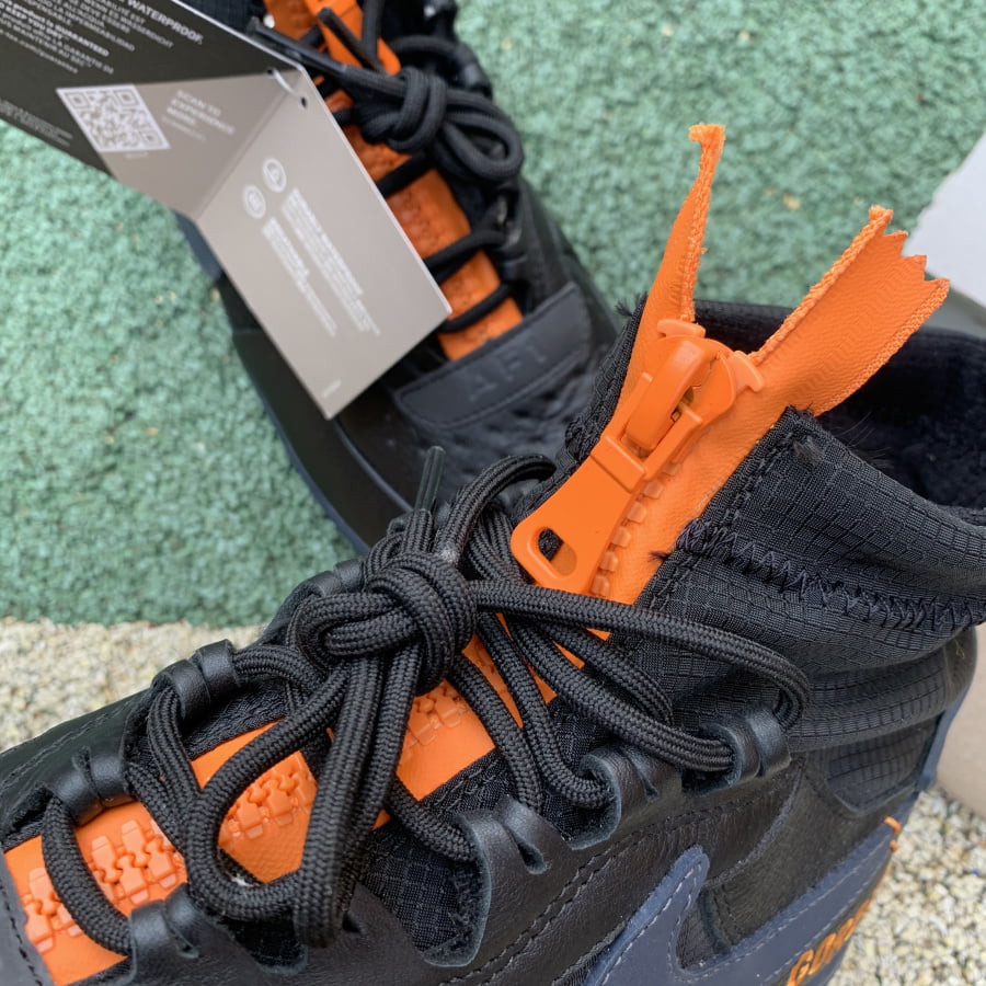 Nike Air Force 1 Winter Gore-tex Black Bright Ceramic Thunder Blue