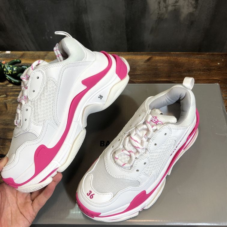 BALENCIAGA TRIPLE S 1.0 IN WHITE AND PINK – BLA023