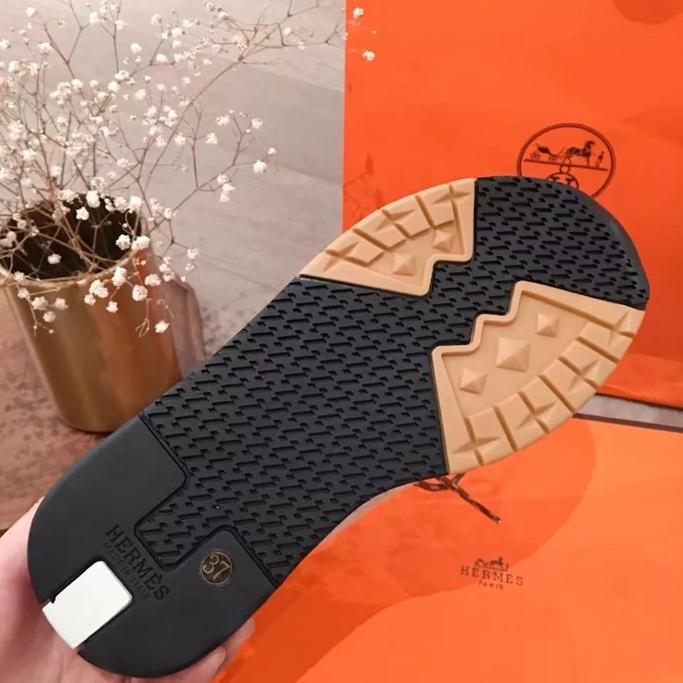 Hermes Men’s Addict Sneakers In Multicolore Knit – HM035