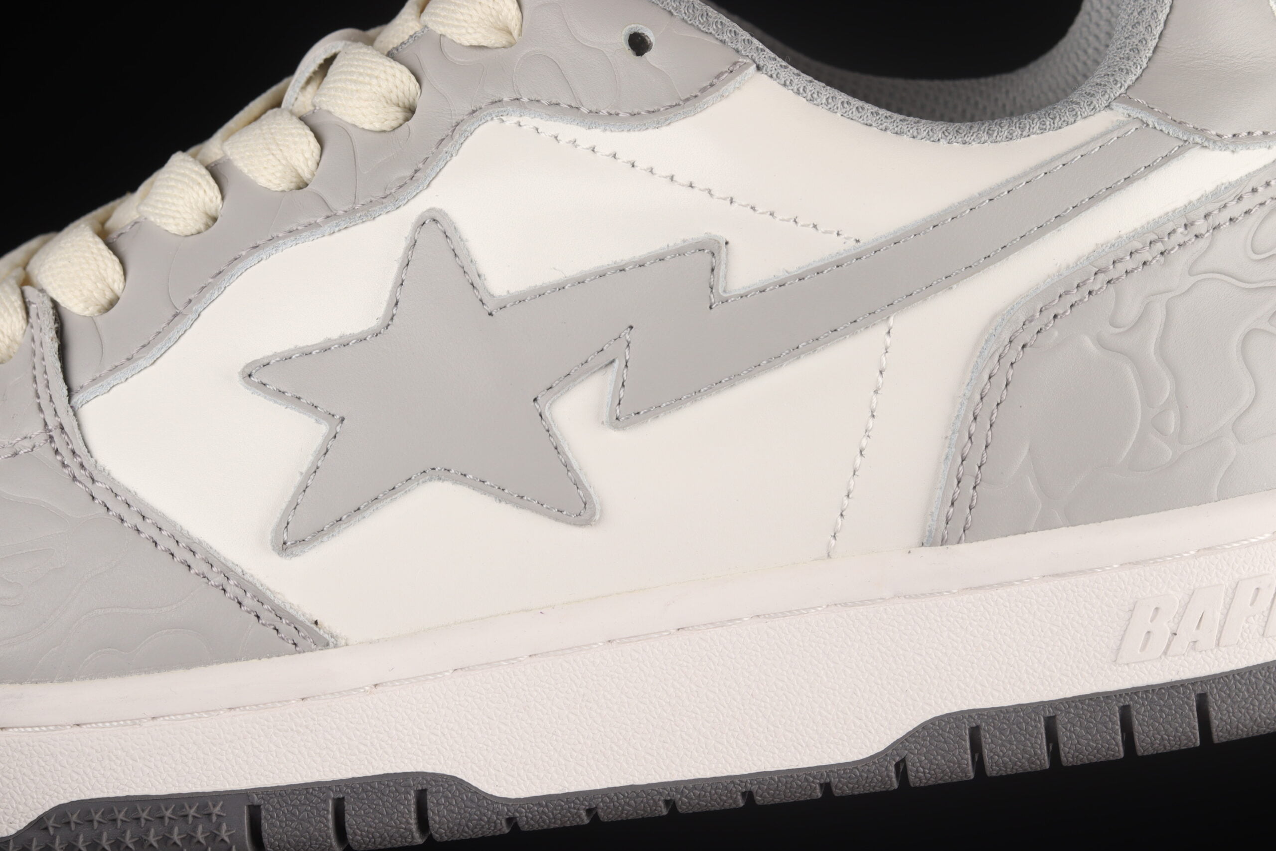 A Bathing Ape Bape STA Sk8 White Grey