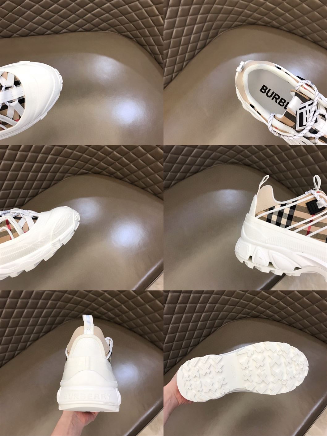 BURBERRY ARTHUR VINTAGE CHECK LOW-TOP SNEAKERS – BBR022