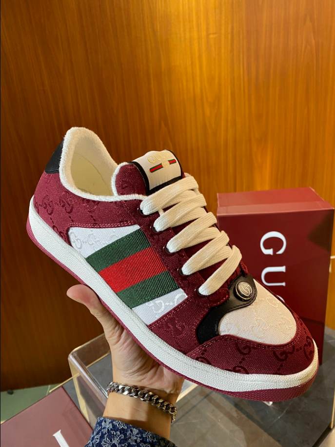 Gucci Rosso Ancora Red and White Sneakers – GCC181
