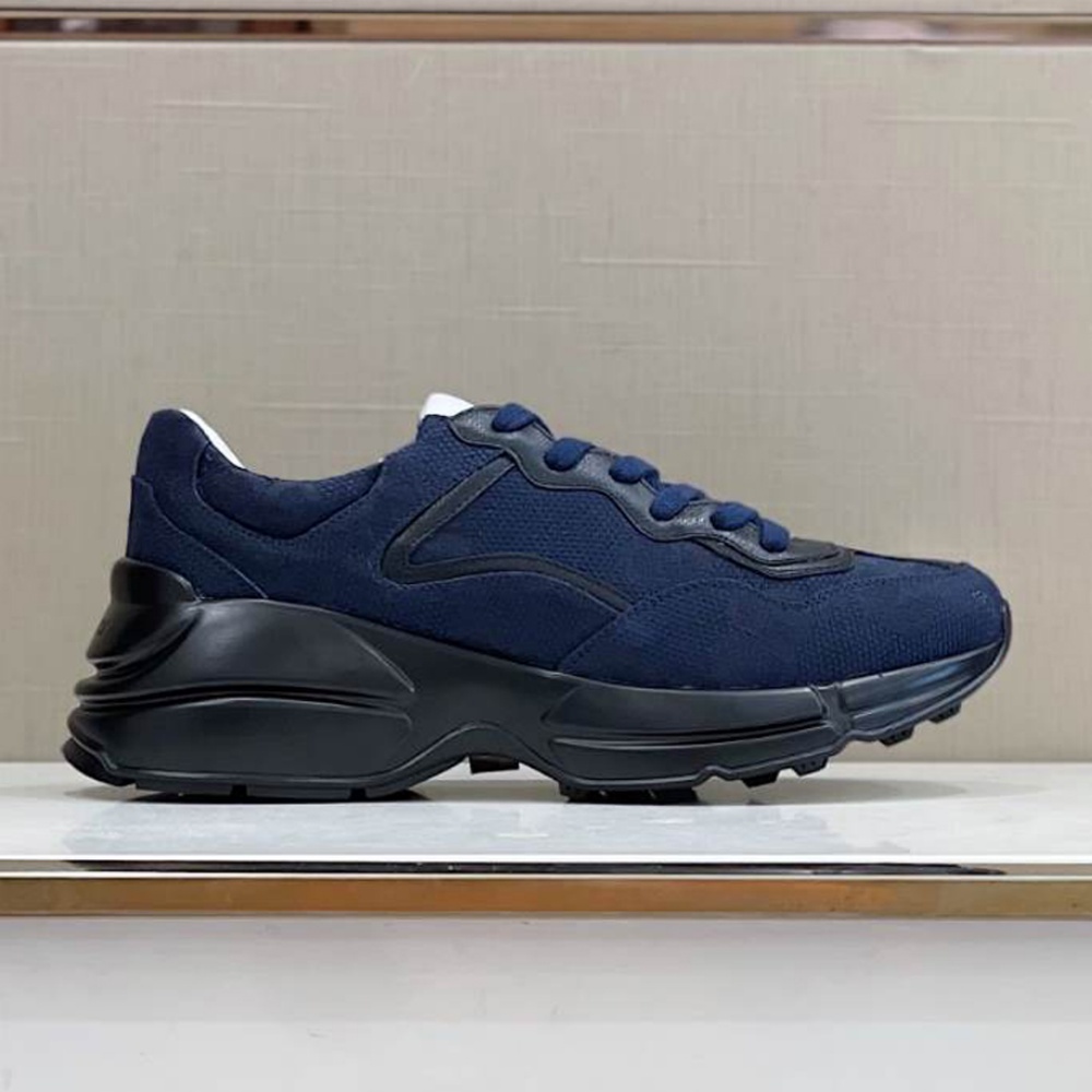Gucci Rhyton Blue Canvas Sneakers – GCC212