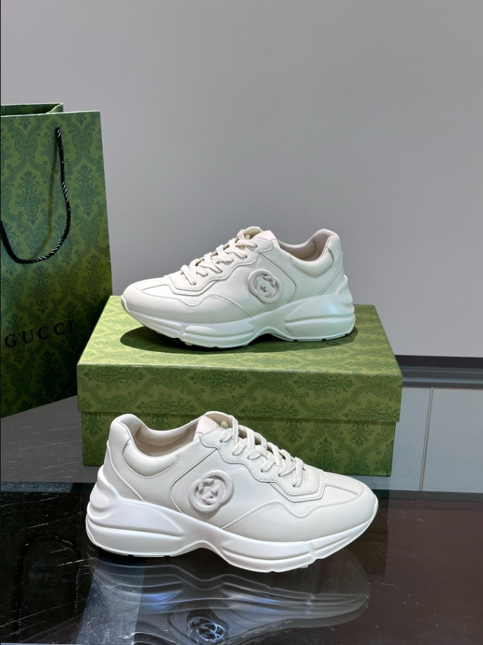 Gucci Rhyton White Leather Sneaker – GCC173
