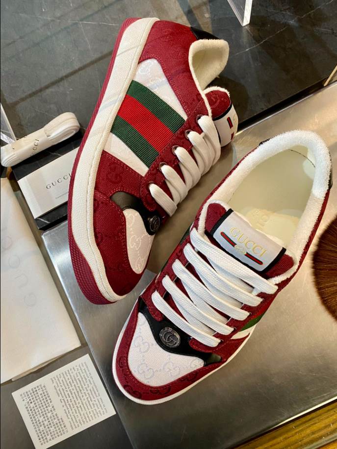 Gucci Rosso Ancora Red and White Sneakers – GCC181