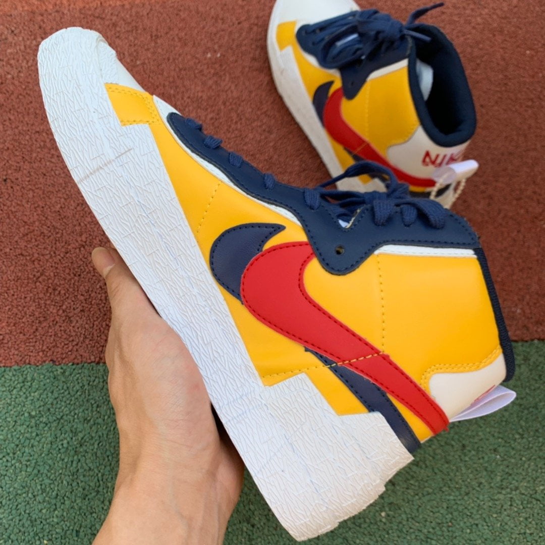 Nike Blazer Mid Sacai White Yellow