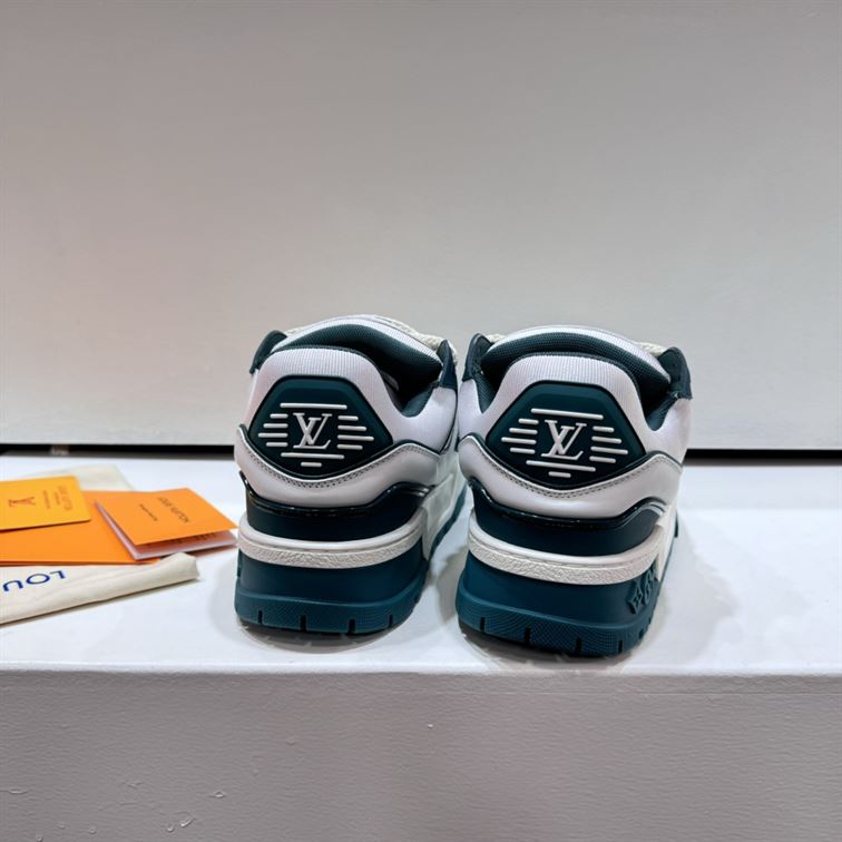 LOUIS VUITTON LV TRAINER MAXI SNEAKER WHITE GREEN – LVS191