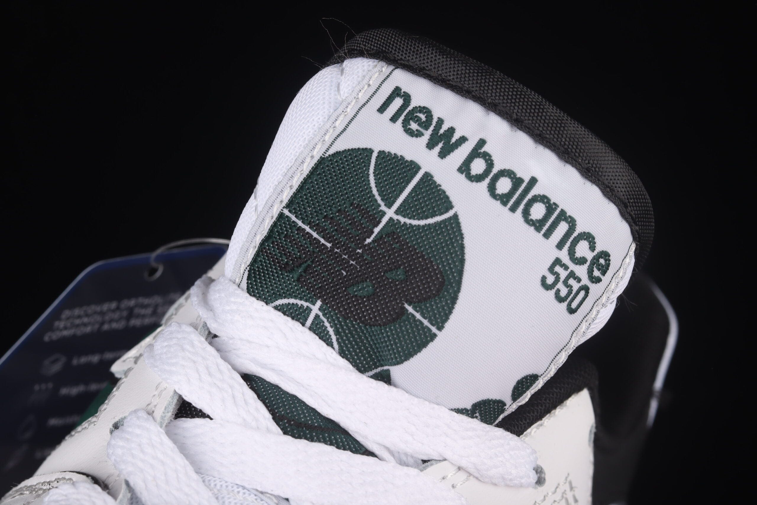 New Balance 550, White Green Black