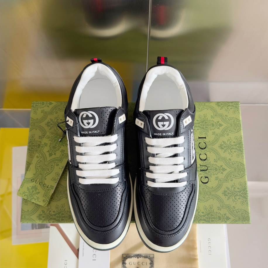 Gucci Basket Black White Sneakers – GCC220