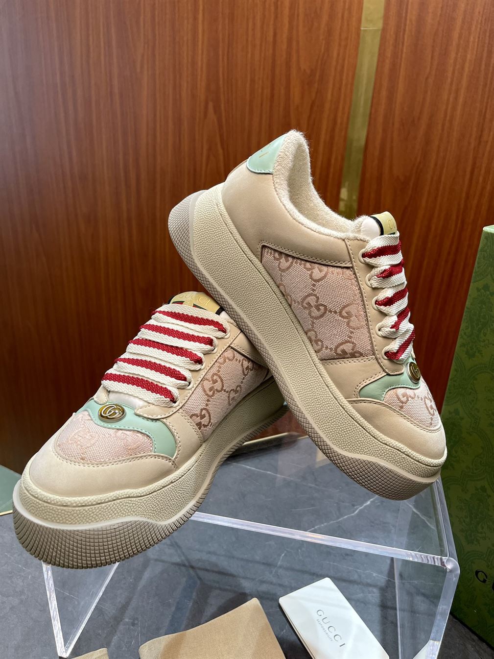 GUCCI SCREENER GG TRAINERS PINK – GCC142