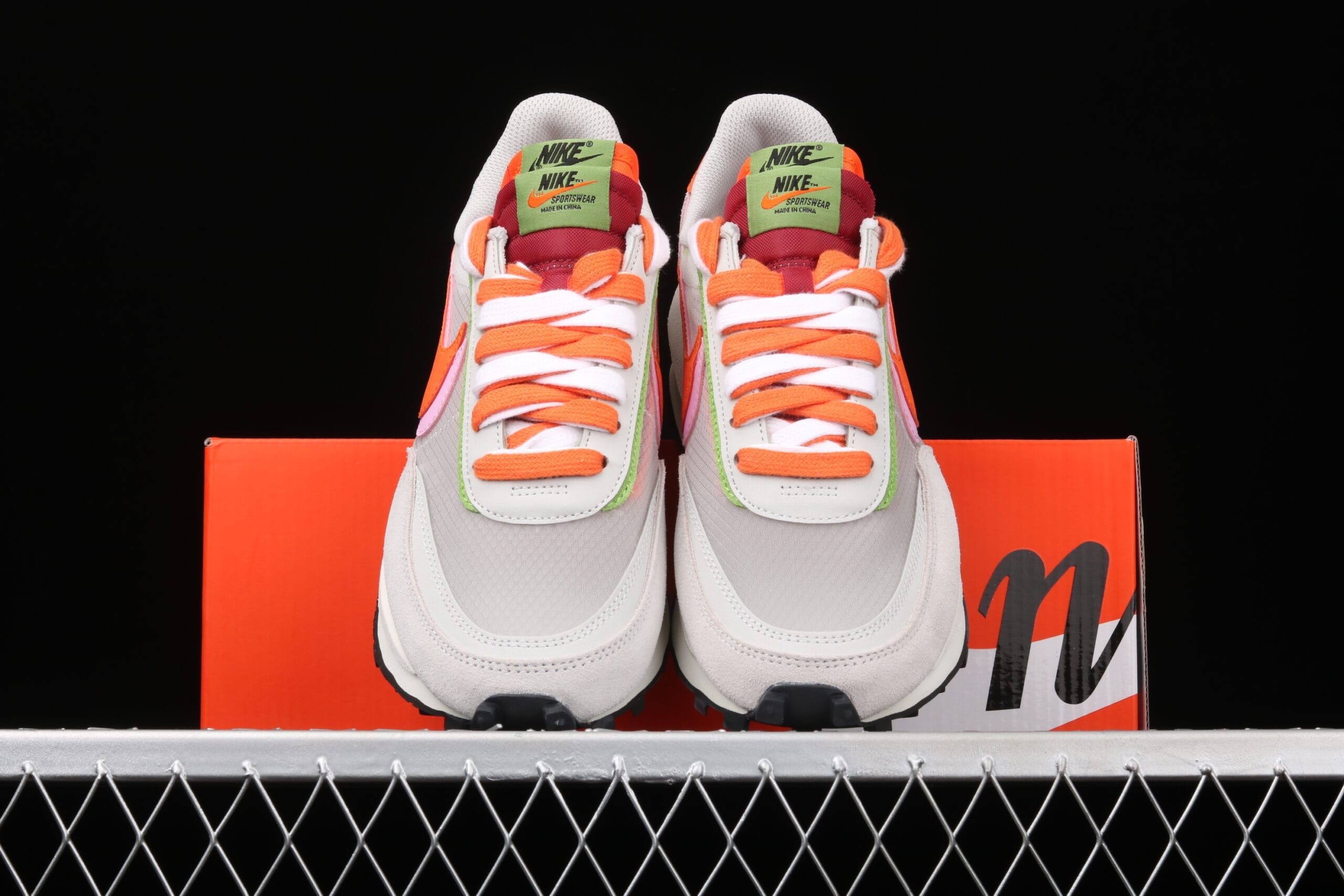 Nike LD Waffle Sacai CLOT Net Orange Blaze