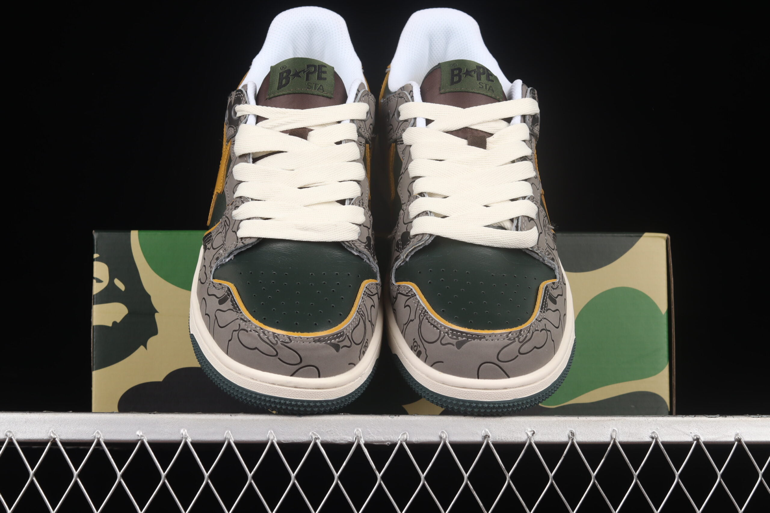 A Bathing Ape Bape SK8 STA Green
