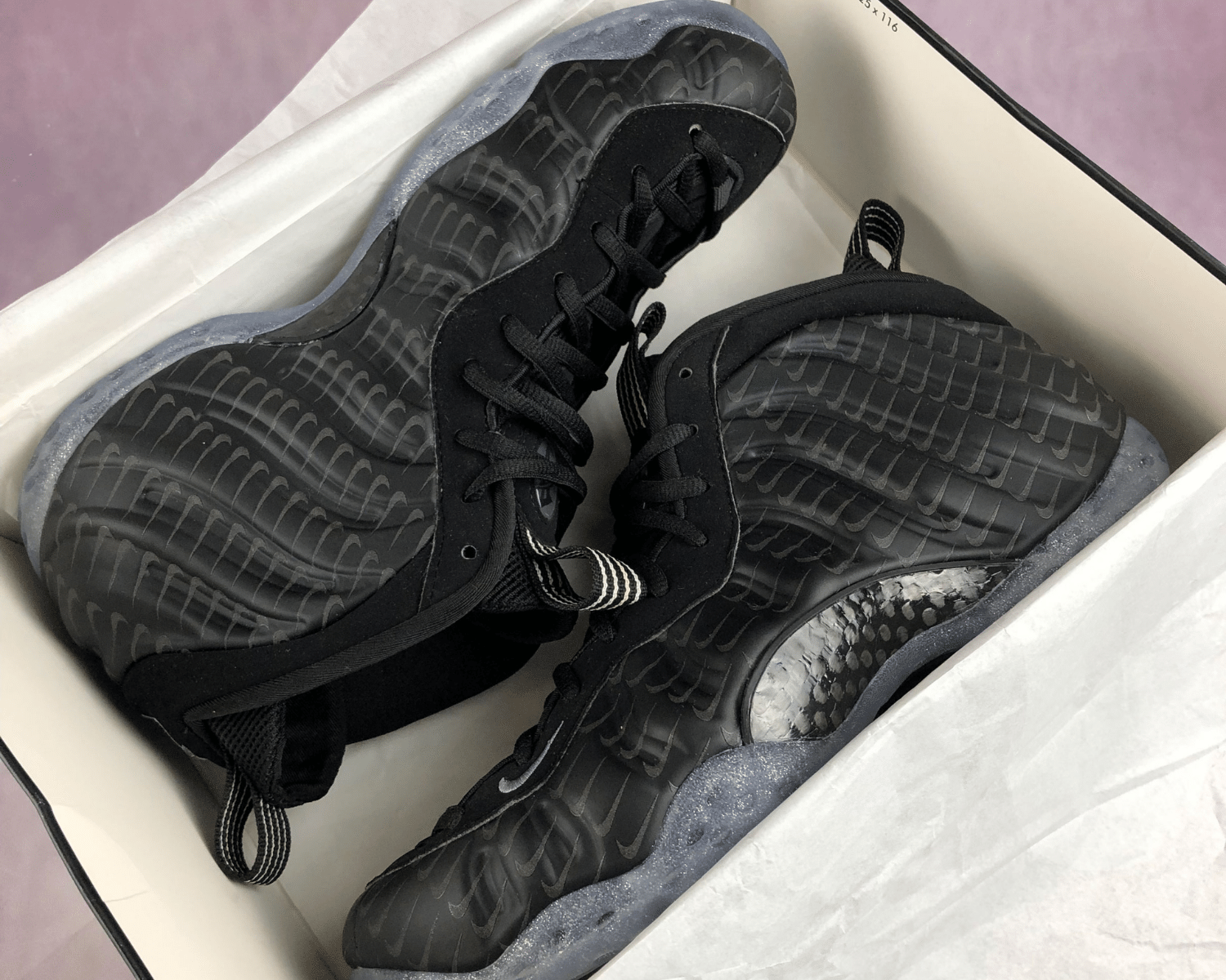 Nike Air Foamposite All-Over Swoosh Black