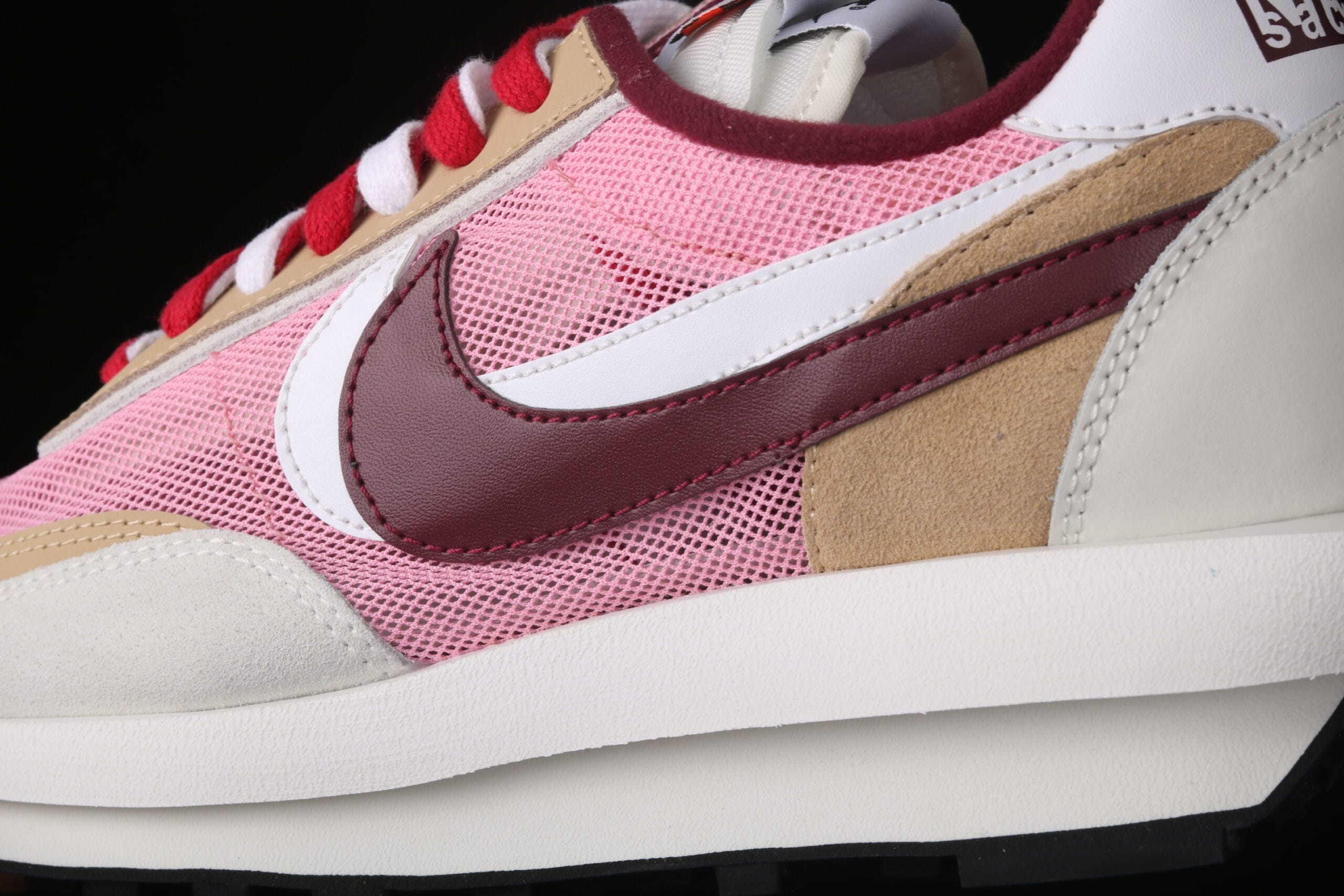 Sacai x Nk LVD Waffle Daybreak, Swoosh Pink Grey White