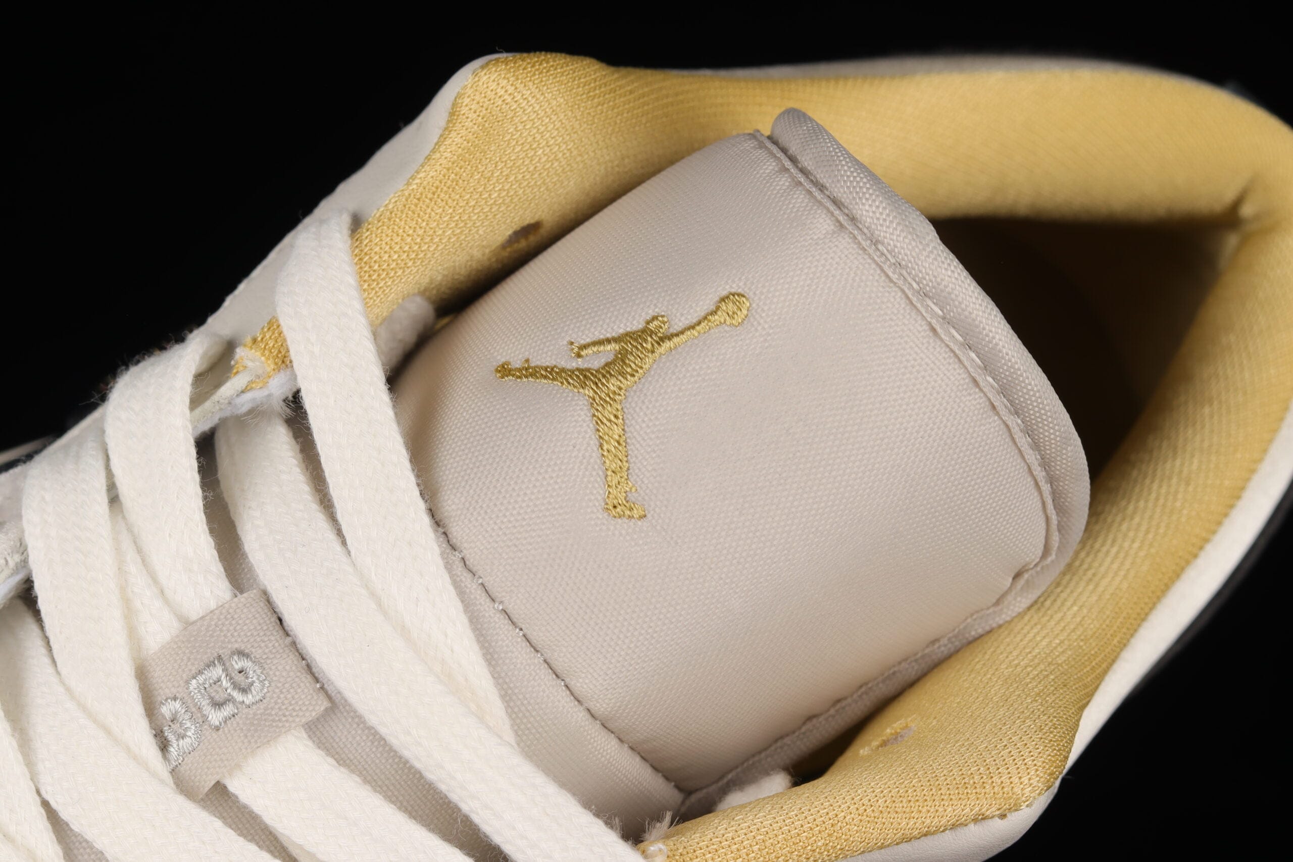 Air Jordan 1 Low Beaded Swoosh Grey Sail