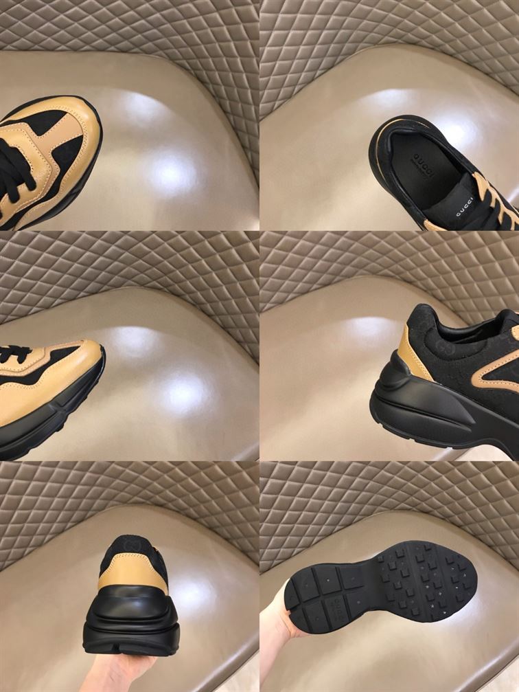 GUCCI RHYTON SNEAKER IN BROWN BLACK – GCC098