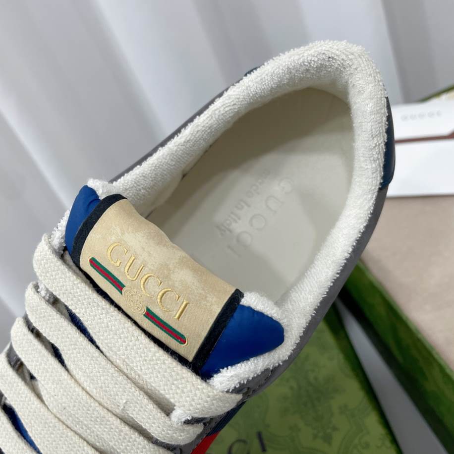 Gucci Screener Grey Suede Sneakers – GCC206