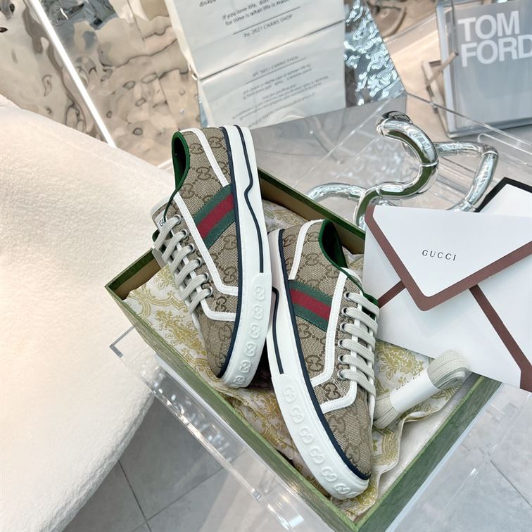 GUCCI TENNIS 1977 SNEAKERS BEIGE – GCC001