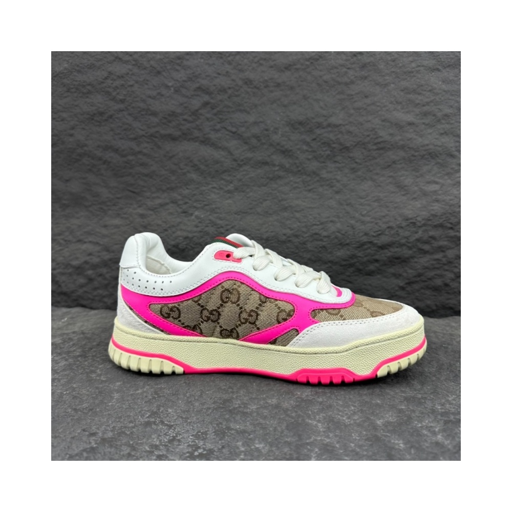 Gucci Wmns Re-Web Sneaker ‘GG Canvas – Beige Fuchsia’ – GCC156