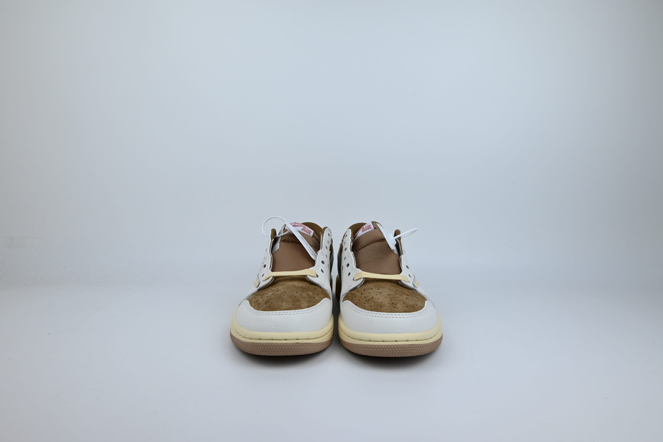 Travis Scott x Air Jordan 1 Low Brown & White Custom