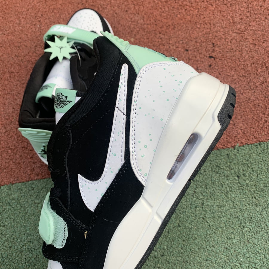 Jordan Legacy 312 Low Black White Teal Tint