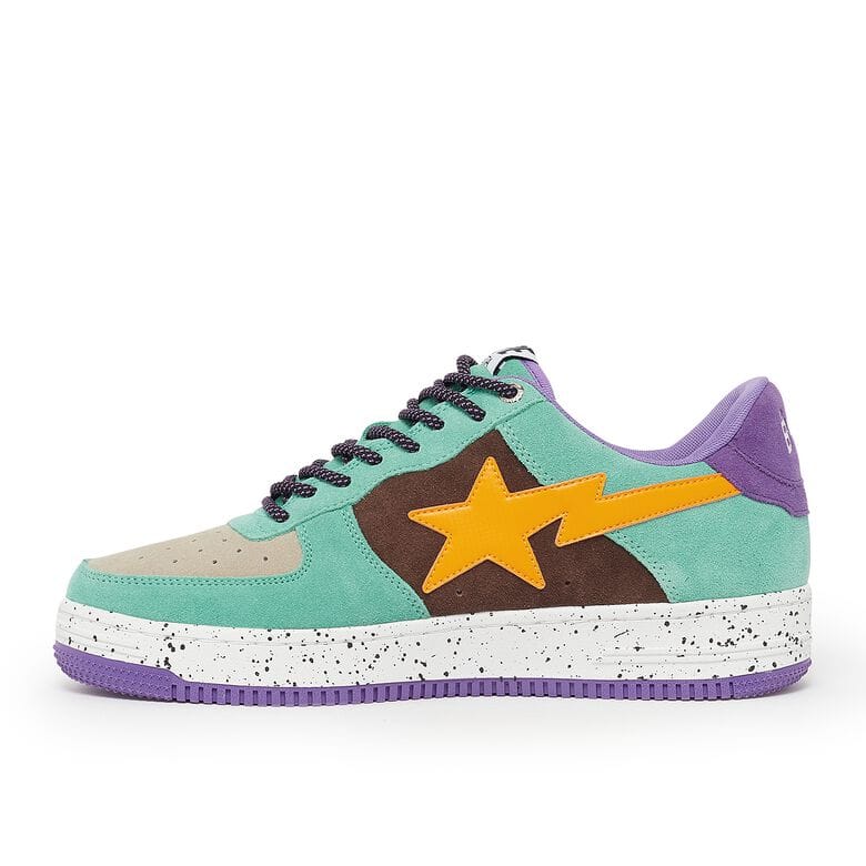 A Bathing Ape Bape Sta Low Purple Yellow