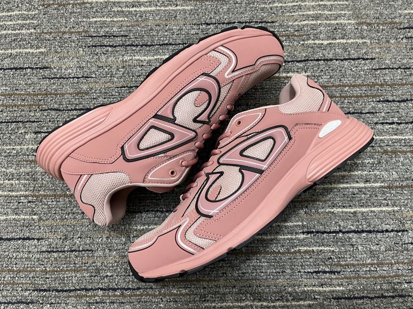 DIOR B30 SNEAKER PINK MESH AND TECHNICAL FABRIC – DO108