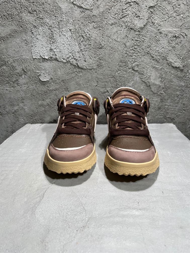 OFF-WHITE SPONGE MID-TOP SNEAKERS BROWN BEIGE – OFW041