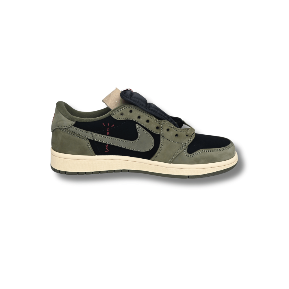 Travis Scott Air Jordan 1 Low OG Black-Olive